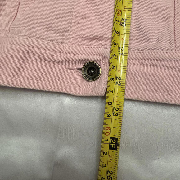 Ralph Lauren Lauren Jeans Co Pink Denim Jacket Womens Medium Classic - Picture 6 of 8